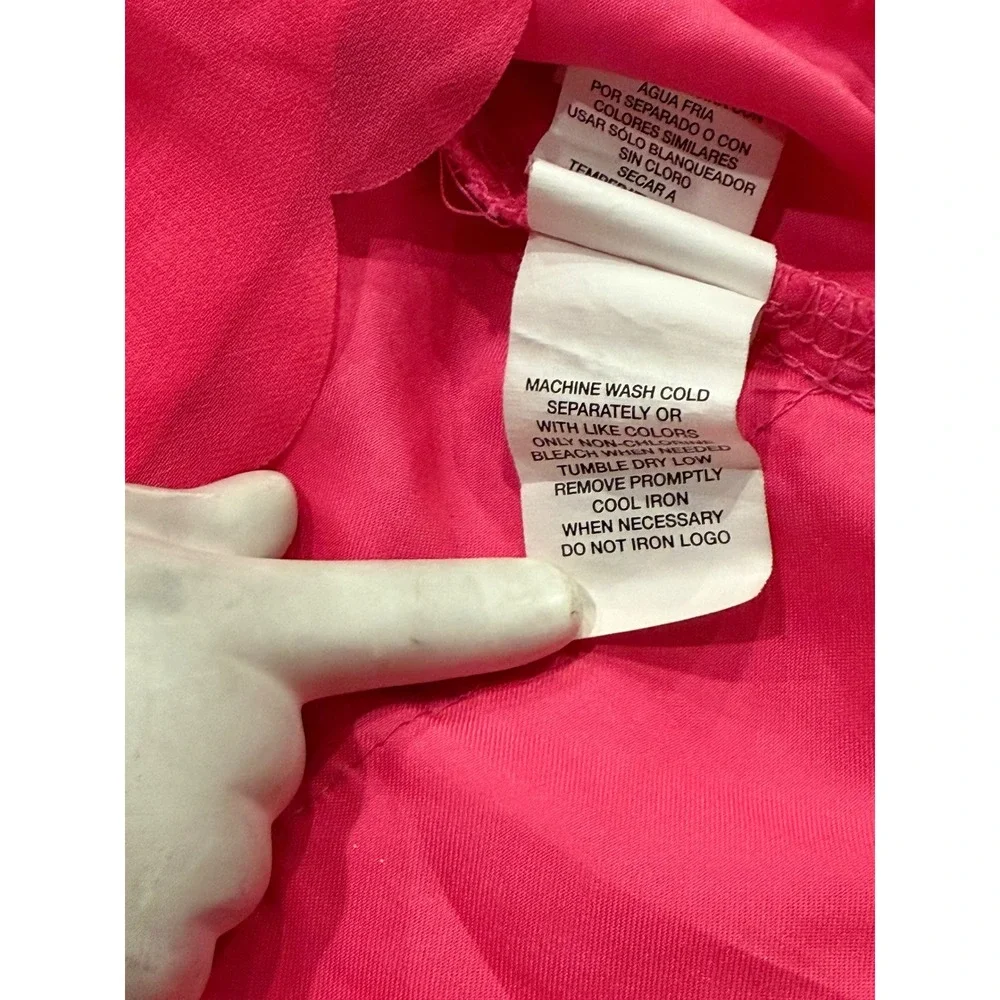 The Childrens Place Girls Hot Pink Tiered Ruffle Sleeveless Party Dress Size 12